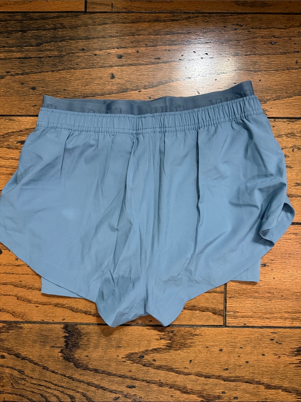 Vuori Women's Light Blue Athletic Running Shorts - Picture 2 of 3